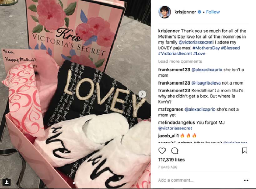 Example of Instagram Post