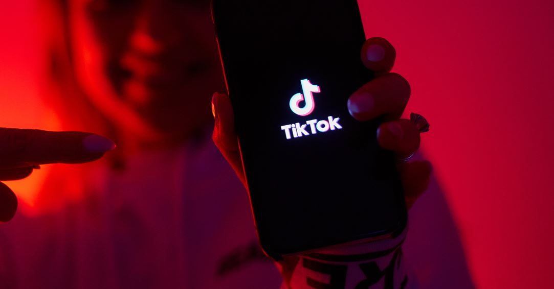 picture of phone with tik tok brand